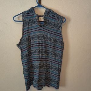 Sleeveless Hooded Top